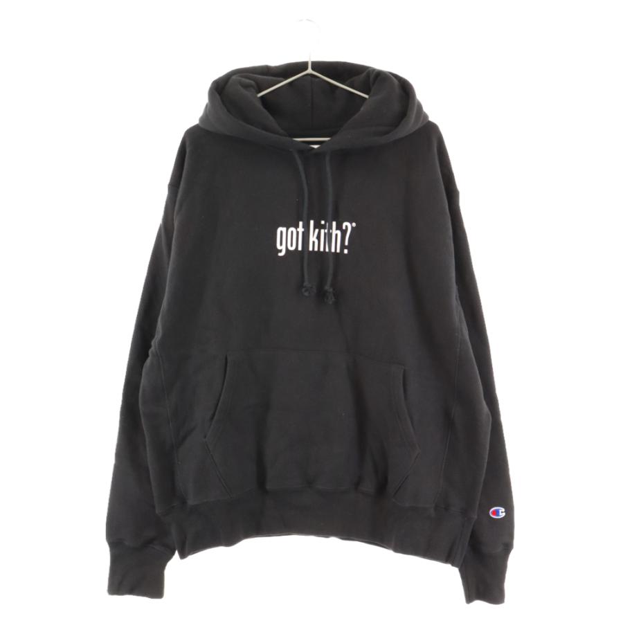 KITH キス got kith プルオーバー パーカー ブラック KH2306 