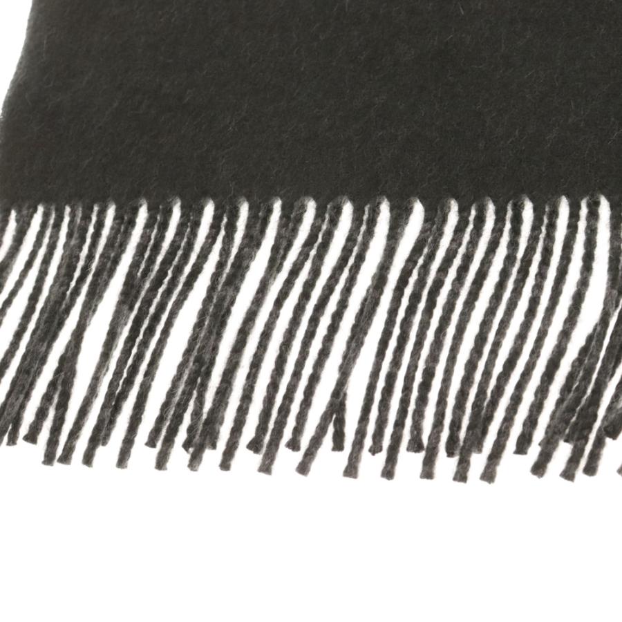 HERMES エルメス レクト ヴェルソ カシミヤマフラー グリーン/グレー  