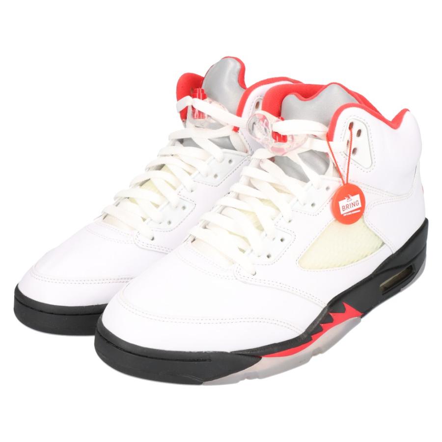 NIKE ナイキ AIR JORDAN 5 RETRO FIRE RED エアジョーダン5 ファイアレッド ハイカットスニーカー ホワイト /レッド US11/29cm DA1911-102｜shopbring｜03