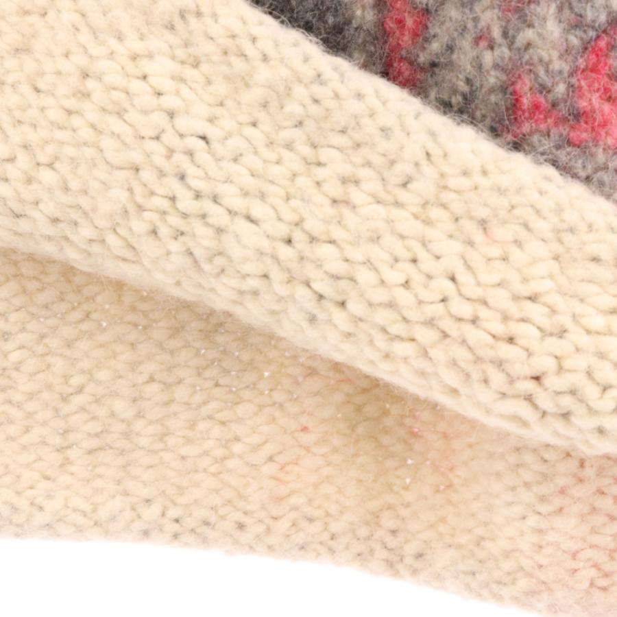 STUSSY ステューシー MIXED PRINT ALPACA SWEATER Vネック ニット 