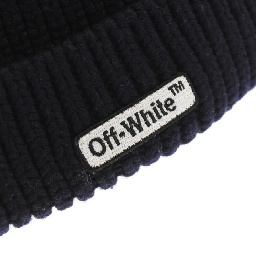 OFF-WHITE オフホワイト Logo Embroidered Beanie ロゴ エンブロイダー