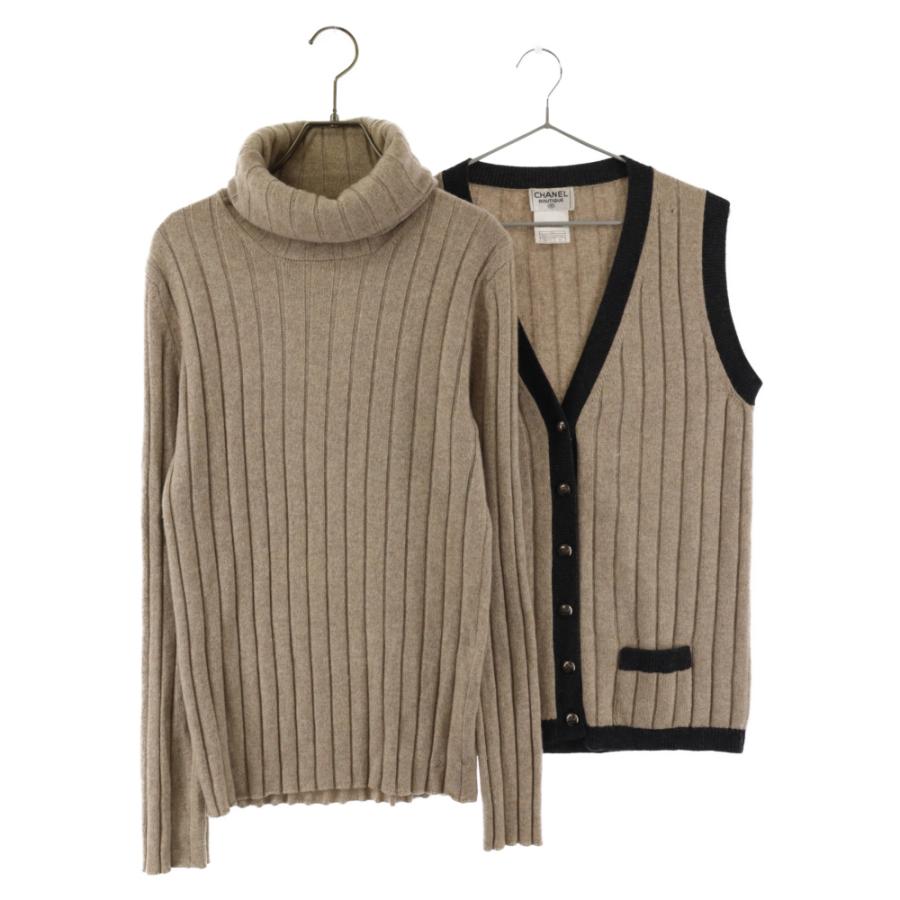 CHANEL シャネル 97A OLD オールド カシミヤニット ベスト付き 