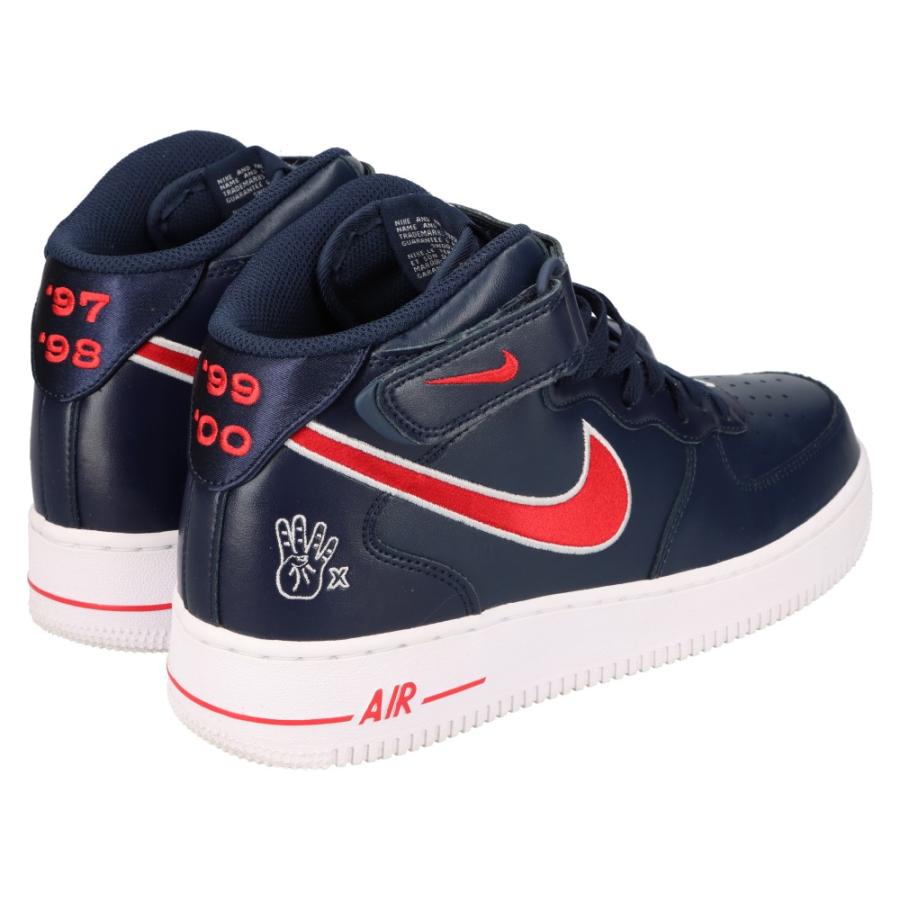 NIKE ナイキ WMNS AIR FORCE 1 07 MID ウィメンズ エアフォース ワン ミッドカットスニーカー ネイビー US10.5/27.5cm FJ0728-400｜shopbring｜04