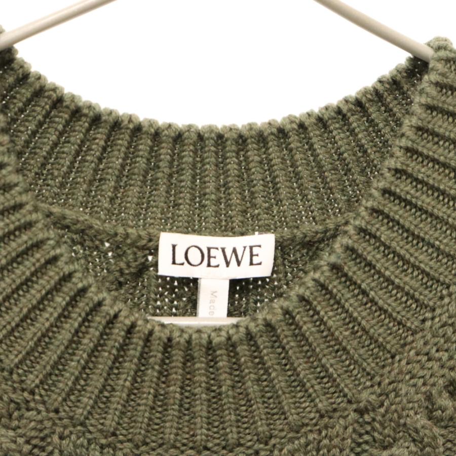 LOEWE（ロエベ） 21AW ケーブル アナグラム ニット ウールニット長袖