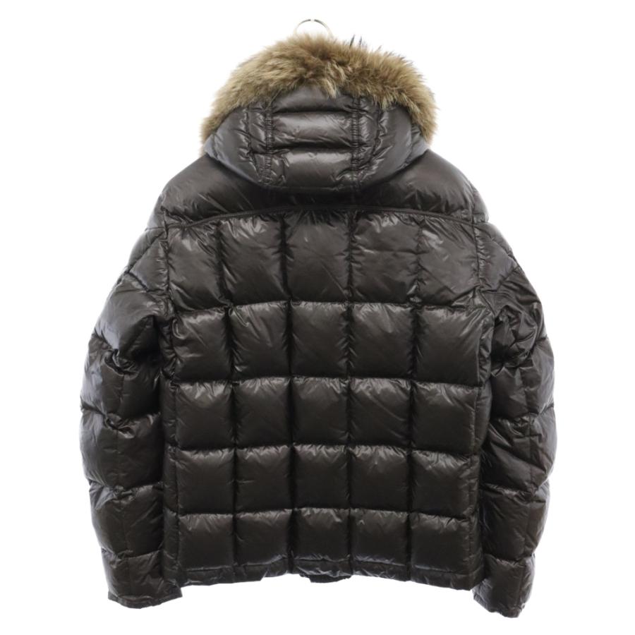 MONCLER モンクレール HUBERT ヒューベル ファー付き キルティング ジップアップ ダウンジャケット ブラウン 320914193215｜shopbring｜02