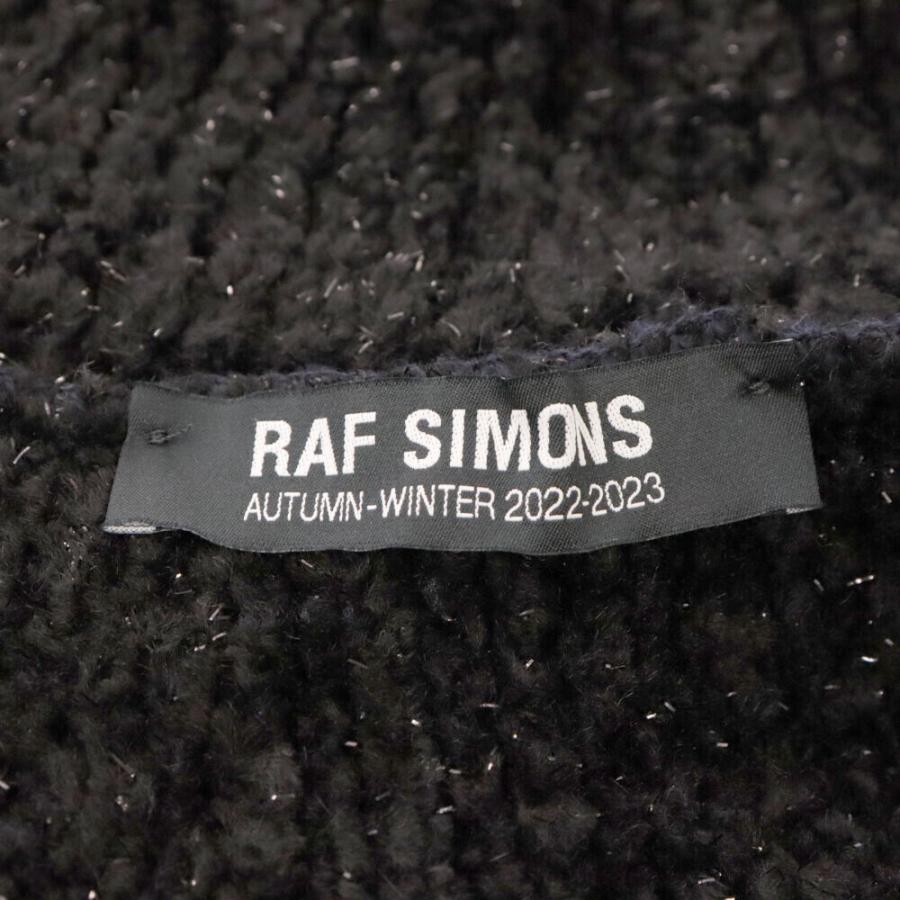 RAF SIMONS ラフシモンズ 22AW ハーフジップ ラメリブ RAF SIMONS ラフシモンズ 22AW ハーフジップ ラメリブ