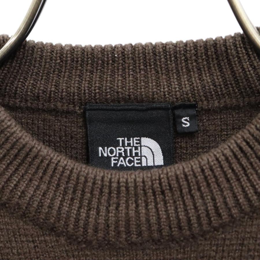 THE NORTH FACE ザノースフェイス ロゴ刺繍 ウールニット セーター カーキ NT38500｜shopbring｜05