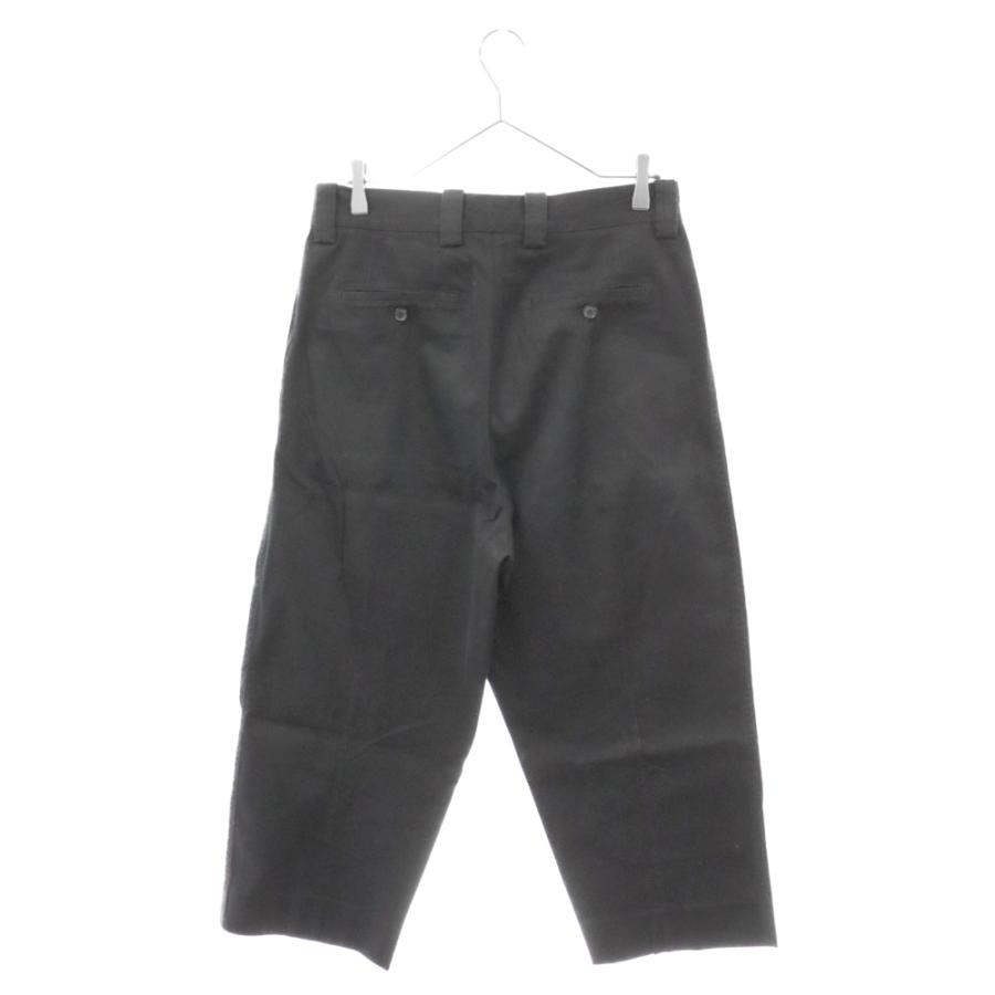 MARNI マルニ ストレッチ コットン ワイドテーパード パンツ ブラック 