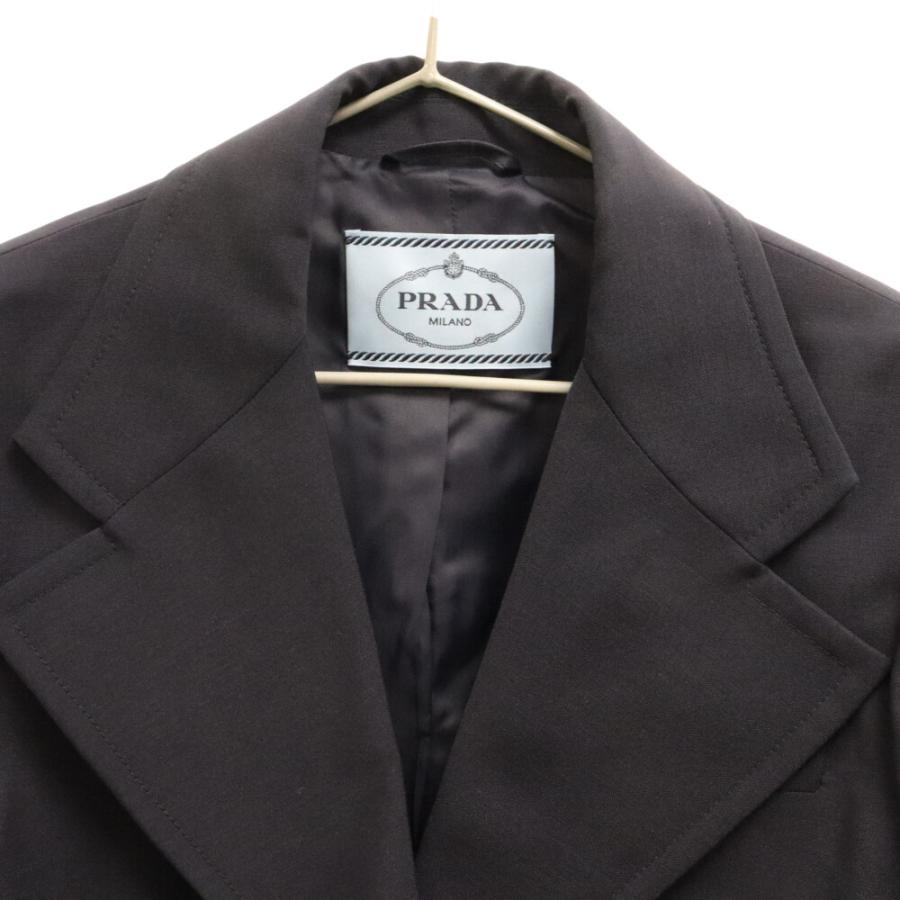 PRADA プラダ ウール テーラードジャケット ネイビー レディース PRADA プラダ ウール テーラードジャケット ネイビー レディース