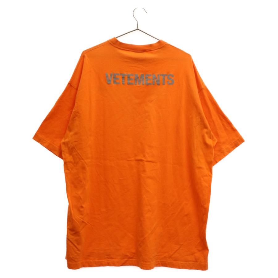 VETEMENTS ヴェトモン 18SS Staff Reflector Tee リフレクタープリント  