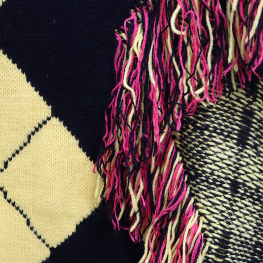 KIDILL（キディル） × rurumu Destroy Argyle Tartan Pullover Knit