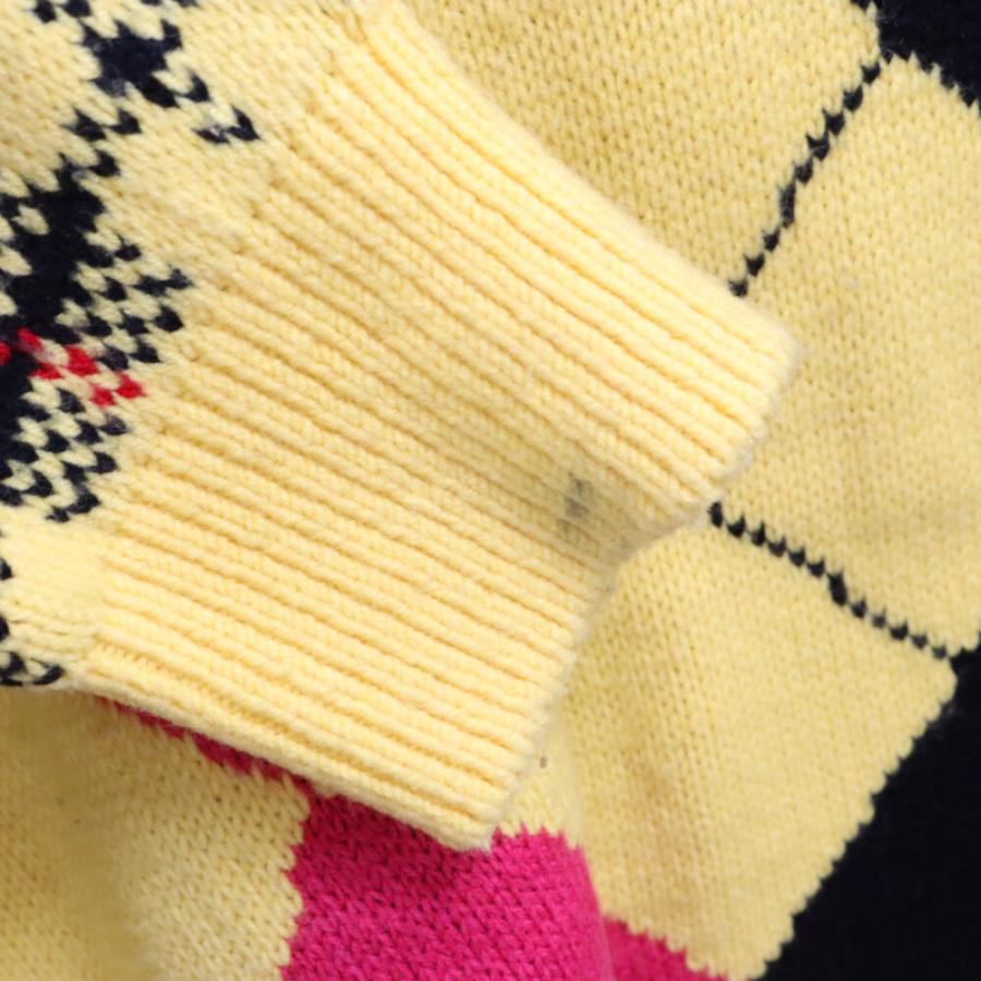 KIDILL（キディル） × rurumu Destroy Argyle Tartan Pullover Knit