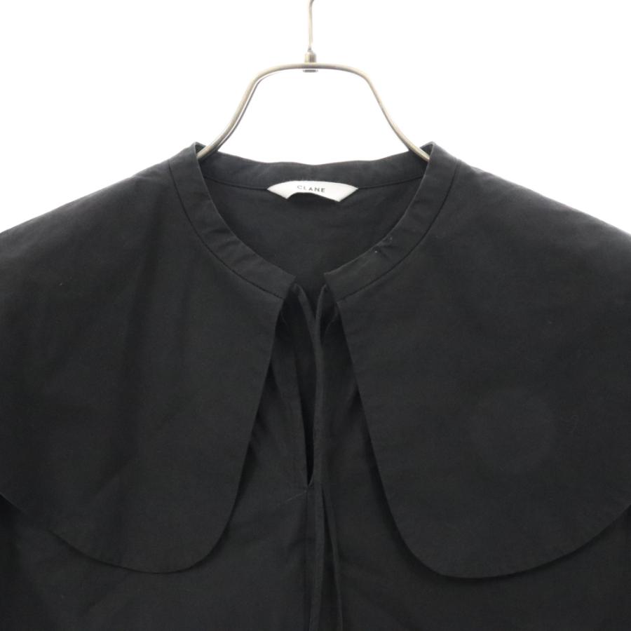 クラネ 新品同様 ROUNDED FLAT COLLAR SHIRT トップス レディース ホワイト 1 14122-4262 23SS 1 CLANE - クラネ 新品同様 ROUNDED FLAT COLLAR SHIRT トップス