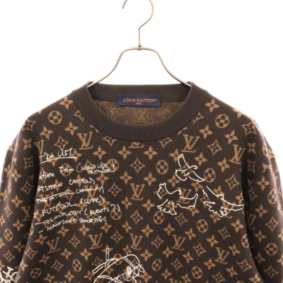 LOUIS VUITTON ルイヴィトン 23AW モノグラム 総柄クルーネック LOUIS VUITTON ルイヴィトン 23AW モノグラム 総柄クルーネック