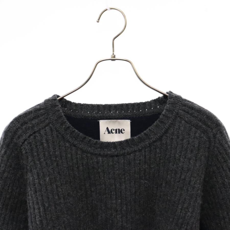 ACNE（アクネ） ニット 切替え クルーネック セーター グレー/ネイビー 