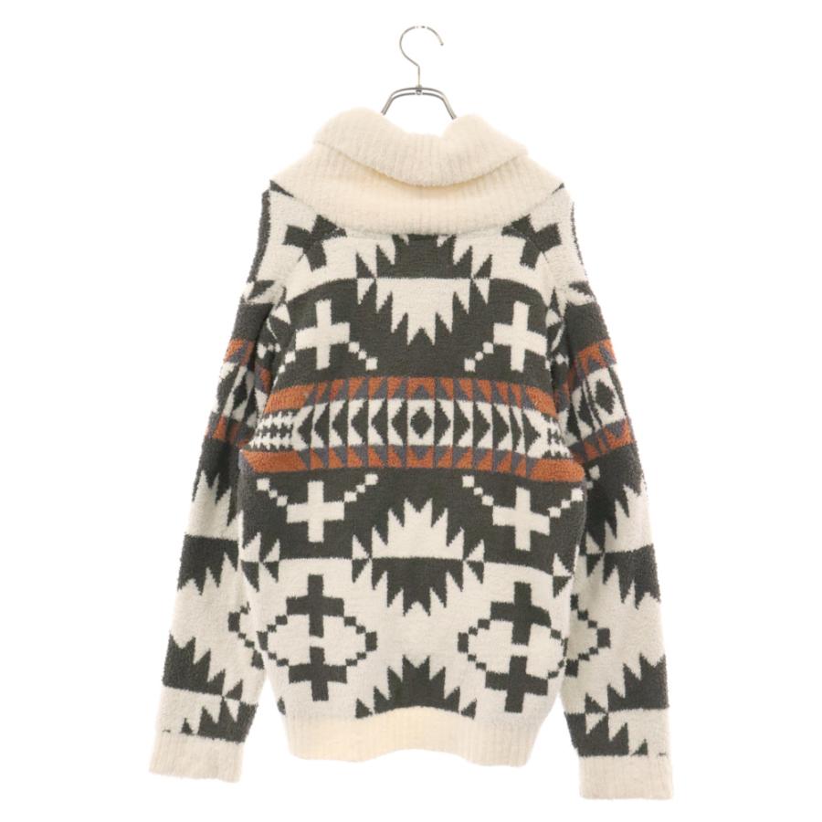 PENDLETON ペンドルトン ×GELATO PUQUE ジェラートピケ ネイティブ柄 ショールカラー パイル カーディガン ホワイト PMNT185992｜shopbring｜02