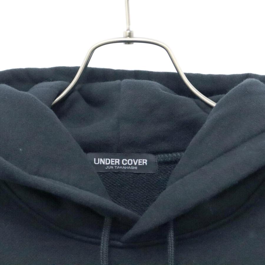 UNDERCOVER アンダーカバー Iconic Sheet Print Hoodie プリント スウェット プルオーバーパーカー ブラック MU2A9801-1｜shopbring｜03