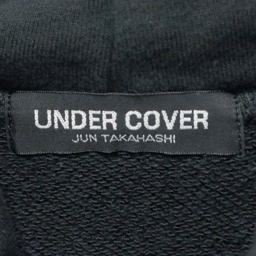 UNDERCOVER アンダーカバー Iconic Sheet Print Hoodie プリント スウェット プルオーバーパーカー ブラック MU2A9801-1｜shopbring｜05