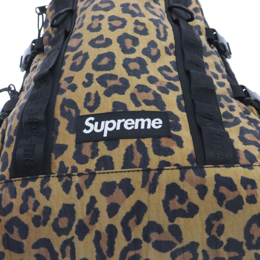 SUPREME シュプリーム 20AW Leopard Backpack Bag レオパード ボックスロゴ バックパック リュック ベージュ｜shopbring｜04