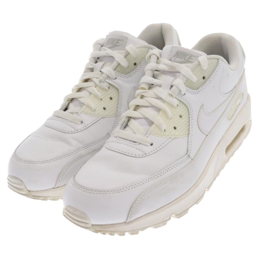 NIKE ナイキ AIR MAX 90 LEATHER エアマックスレザー ローカットスニーカー ホワイト US10.5/28.5cm 302519-113｜shopbring｜03