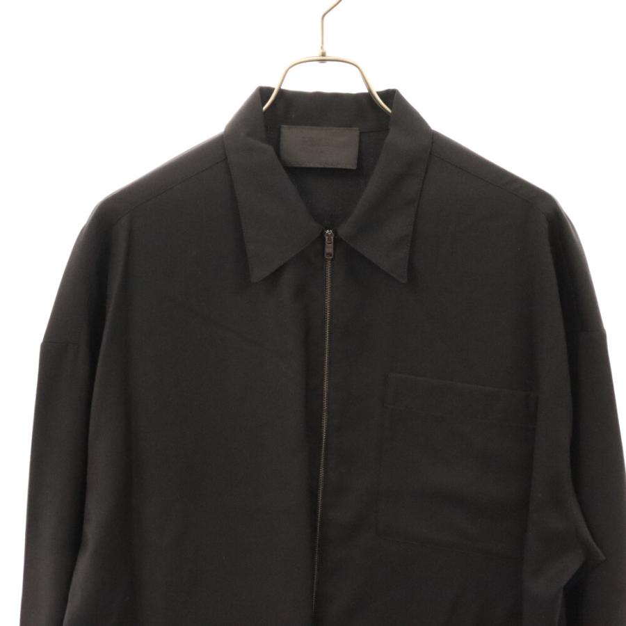 PRADA プラダ 三角パッチ ウール ジップアップ 長袖シャツ PRADA プラダ 三角パッチ ウール ジップアップ 長袖シャツ
