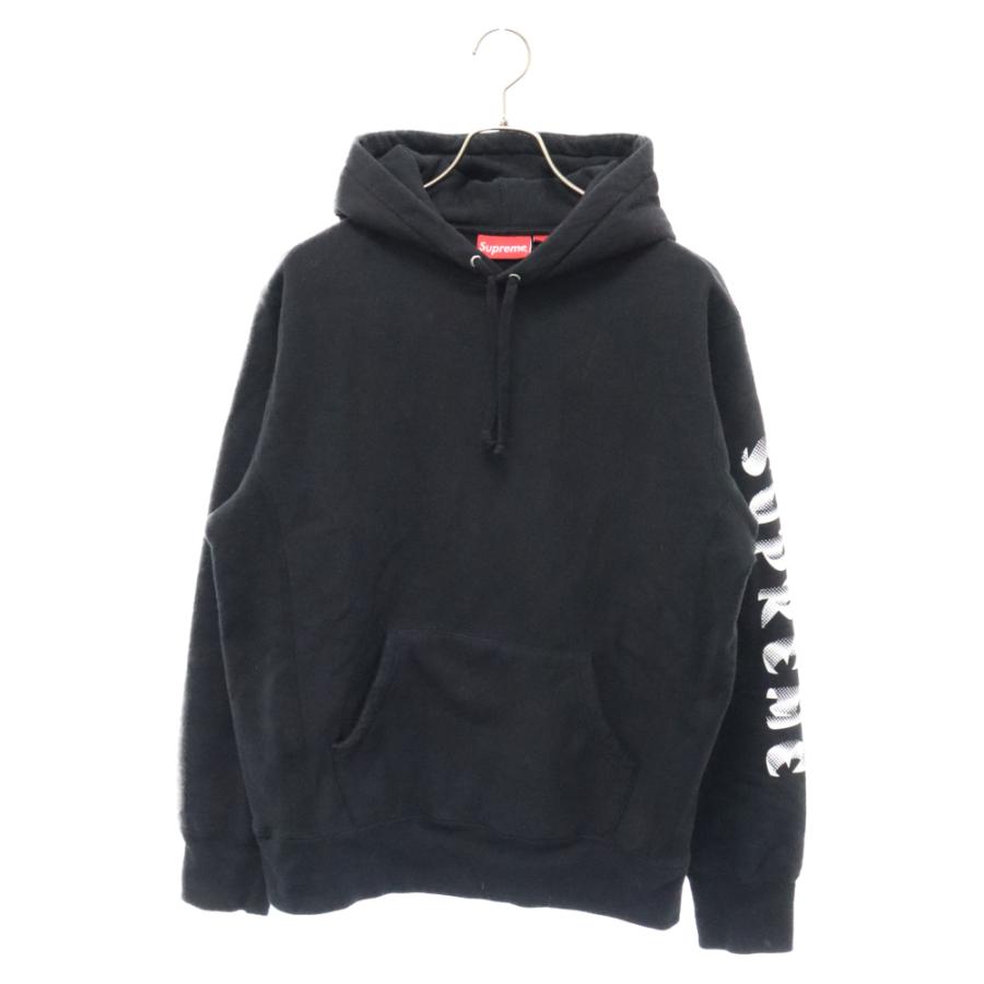 Gradient sleeve Hooded sweatshirt 