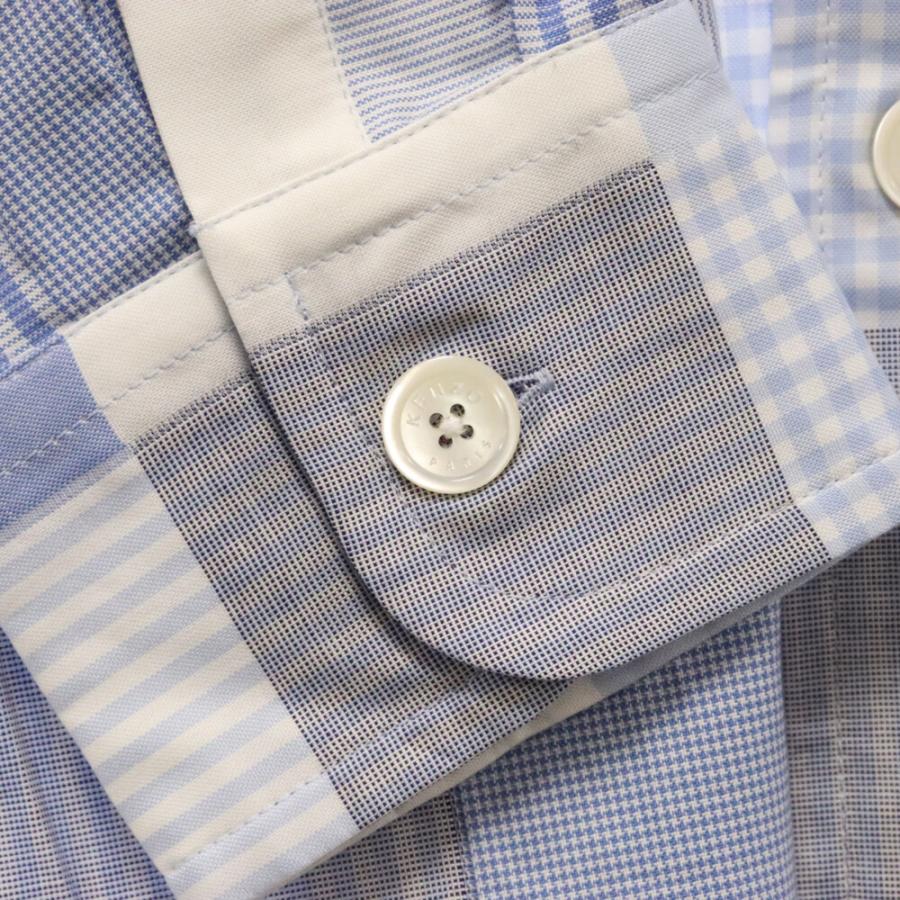 KENZO パッチワーク柄 長袖シャツ KENZO ケンゾー PATCHWORK OVERSIZED SHIRT パッチワーク