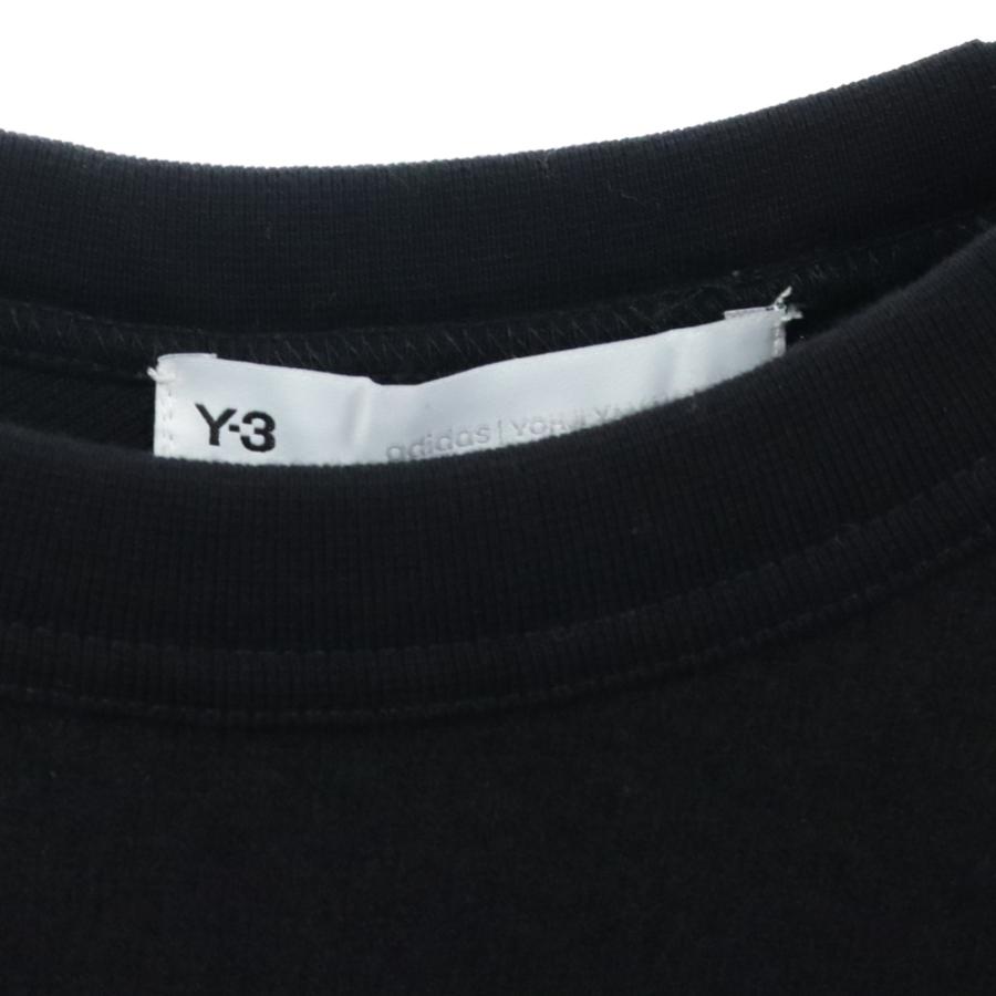 Y-3 ワイスリー WOOLY FLEECE GRAPHIC CREW SWEATSHIRT ウーリーフリースグラフィック クルーネック スウェットシャツ ブラック HB3327｜shopbring｜03