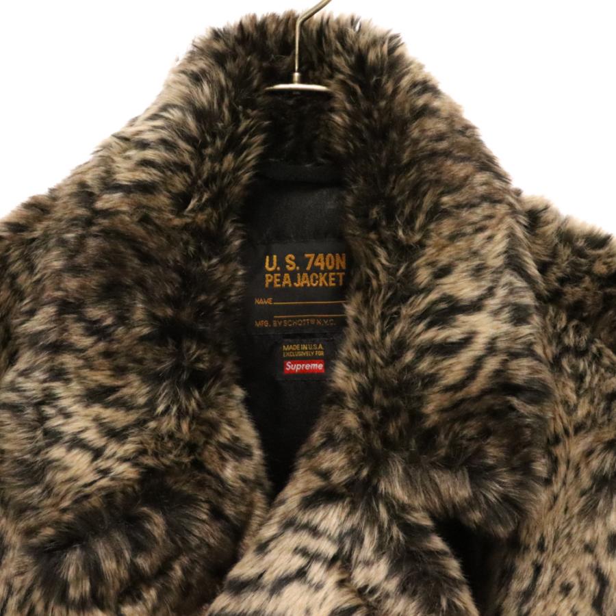 Supreme（シュプリーム） 17AW×Schott Fur Peacoat Leopard ショット