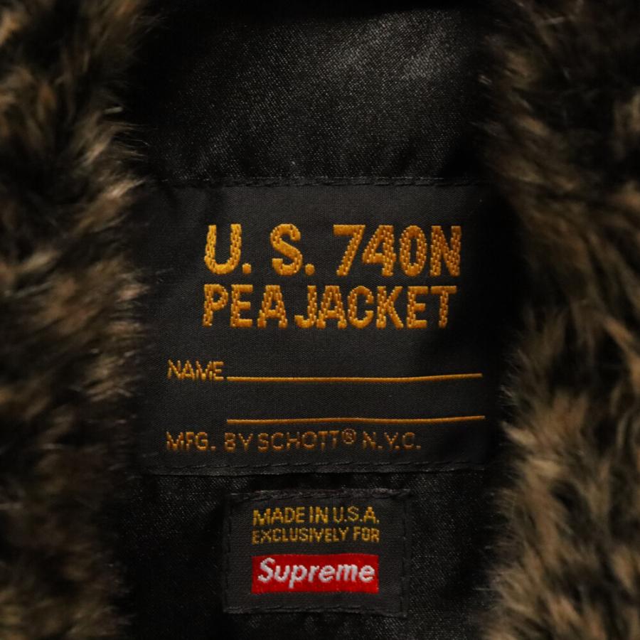 Supreme（シュプリーム） 17AW×Schott Fur Peacoat Leopard ショット
