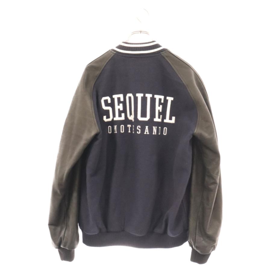 シークエル スタジャン 青 ブルー LサイズSEQUEL シークエル フロント