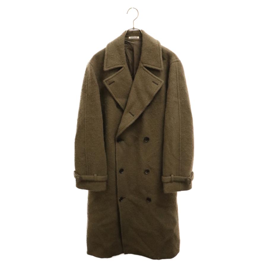 AURALEE オーラリー 23AW BRUSHED ALPACA WOOL MELTON TRENCH COAT 