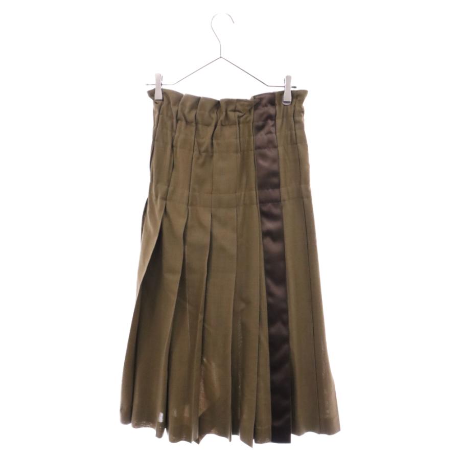 sacai（サカイ） 21AW SUITING SKIRT プリーツ ロングスカート