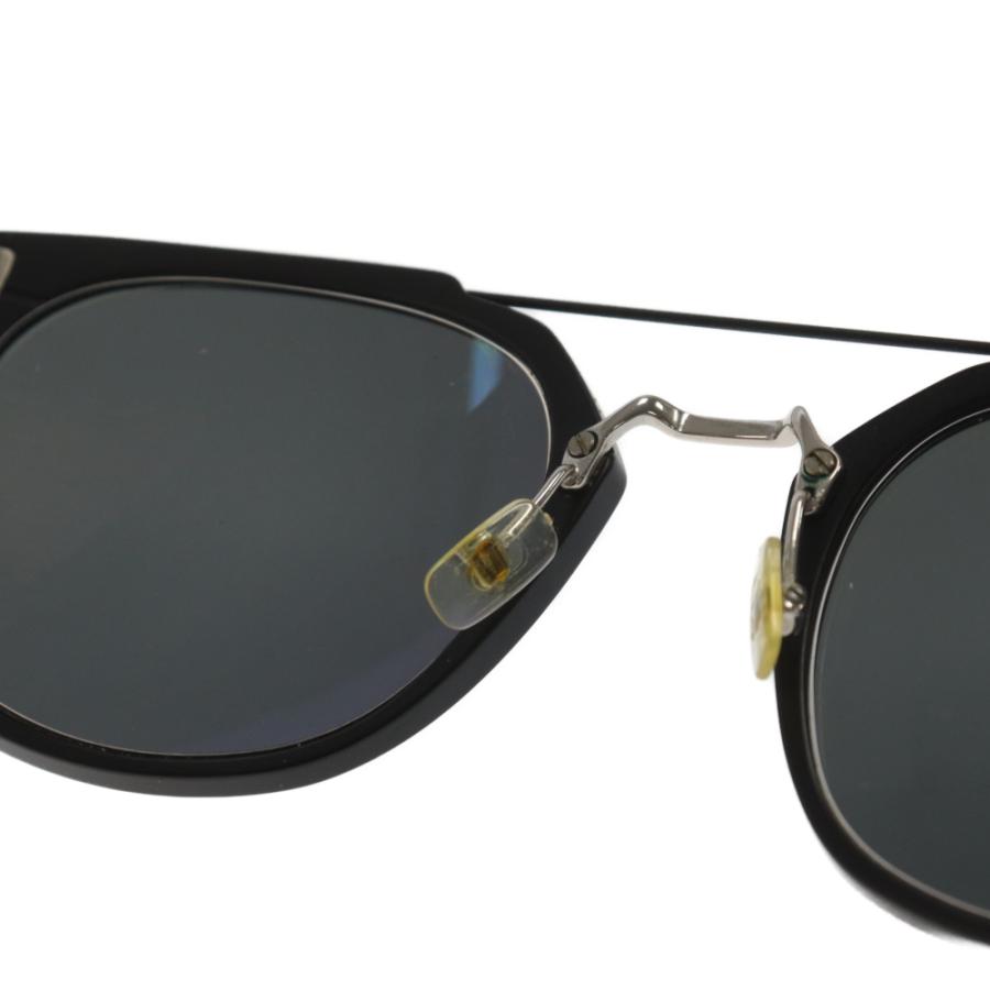 Dior HOMME ディオールオム AL13.5 GQXT4 ダブルブリッジ ボストン型 サングラス アイウェア 眼鏡 ブラック｜shopbring｜05