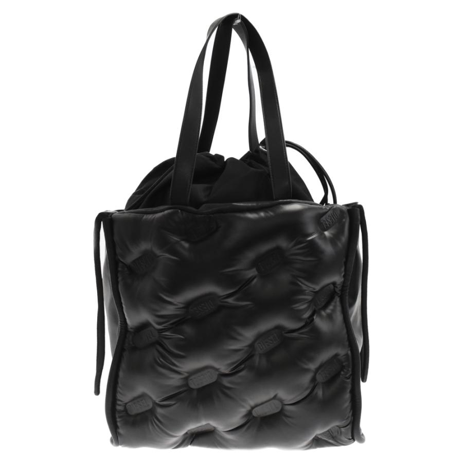 【DIESEL】レ ショッパーズ ロゴ エンボス トートバッグ DIESEL ディーゼル エンボスロゴ コーテッドパファー ナイロン