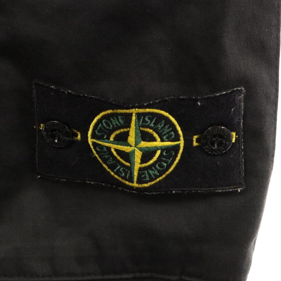 STONE ISLAND ストーンアイランド ガーメントダイ ロゴパッチ ストレッチ カーゴパンツ ブラック 751531314｜shopbring｜04