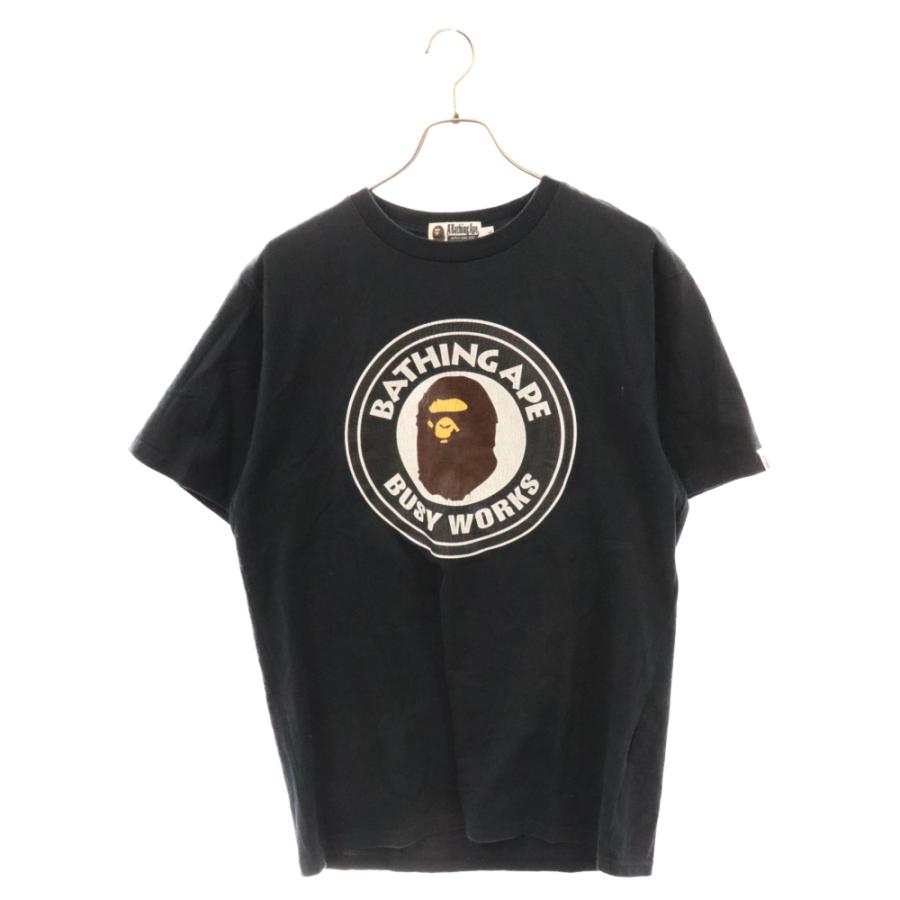 A BATHING APE アベイシングエイプ BUSY WORKS サークルロゴプリント 