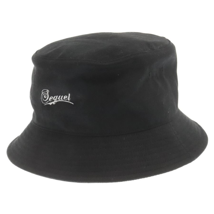 SEQUEL シークエル 23AW BUCKET HAT ロゴ刺繍バケットハット 帽子 