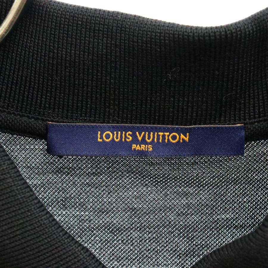 ルイヴィトン LVロゴ刺繍 半袖ポロシャツ ブラック H1JR32JEA shopbring_9024e030124