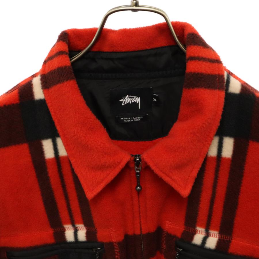 STUSSY（ステューシー） ロゴワッペン チェック柄 ジップアップ
