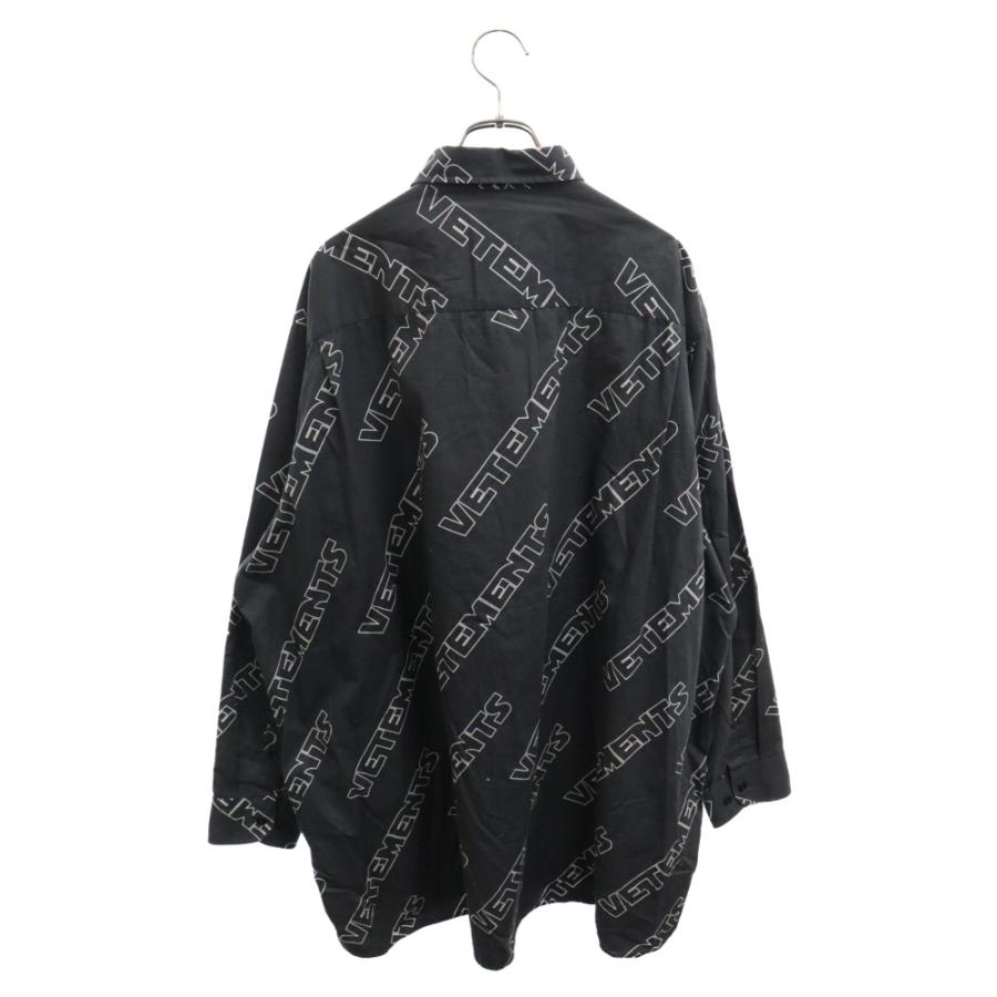VETEMENTS ヴェトモン 18SS Logo Patterned Oversized Shirt VETEMENTS ヴェトモン 18SS Logo Patterned Oversized Shirt