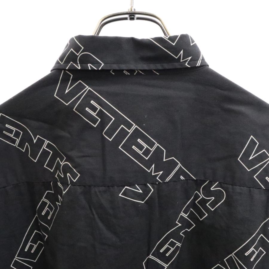 VETEMENTS ヴェトモン 18SS Logo Patterned Oversized Shirt VETEMENTS ヴェトモン 18SS Logo Patterned Oversized Shirt