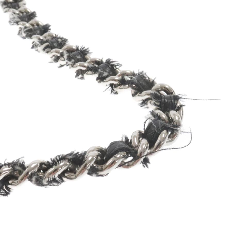 CHANEL（シャネル） レザー/ツイード チェーンハンドルバッグ ブラック