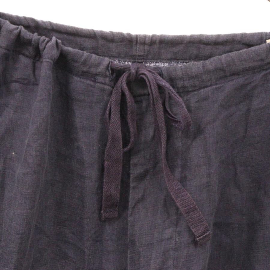 COMOLI（コモリ） 21SS リネンWクロス ドローストリングパンツ