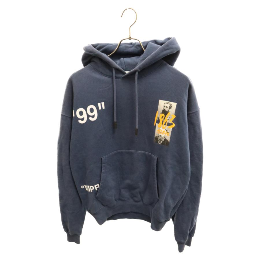 オフホワイト 19SS SUMMER OVER HOODIE サマーオーバー プリント プル  
