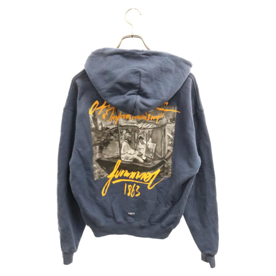 オフホワイト 19SS SUMMER OVER HOODIE サマーオーバー プリント プル 