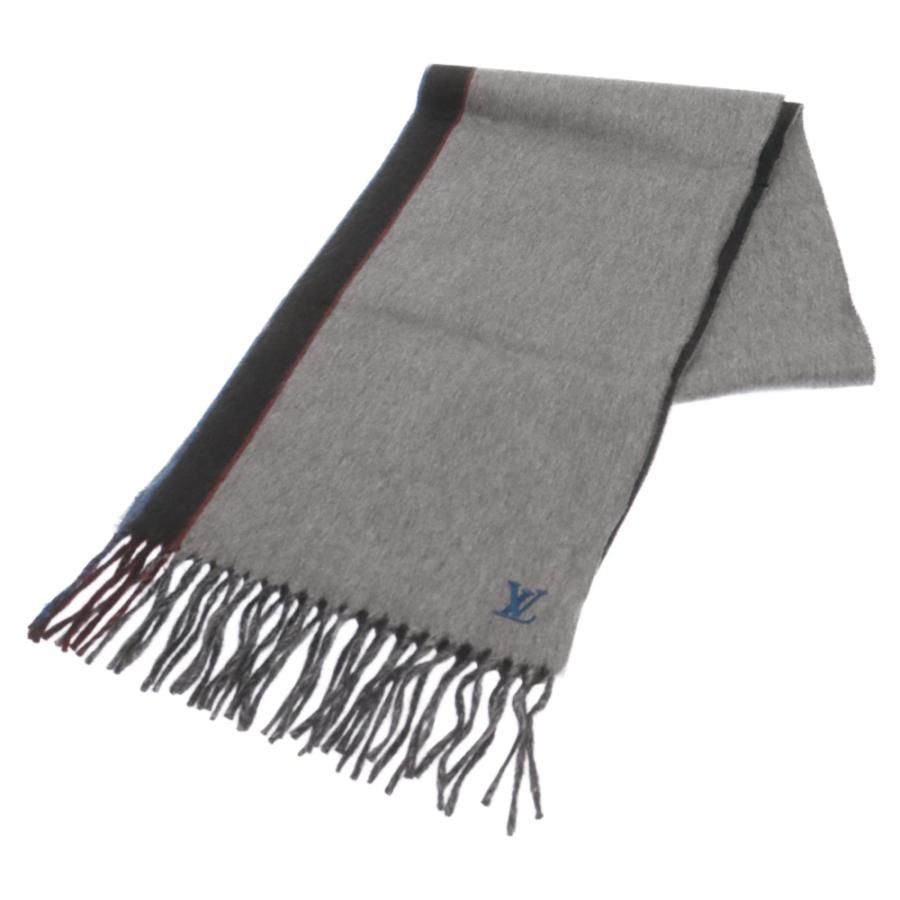 ルイヴィトンマフラーグレーストールLOUIS VUITTON LV