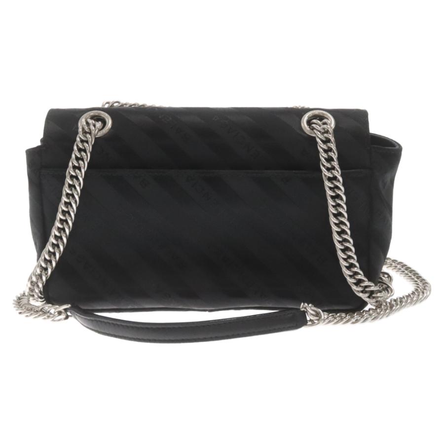 BALENCIAGA バレンシアガ ロゴ総柄 BB ラウンド チェーン ショルダー