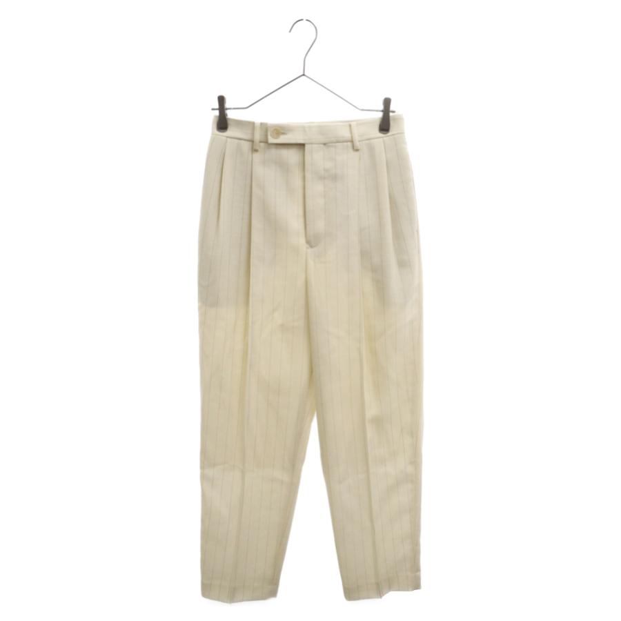 AURALEE オーラリー A23SP04WP HARD TWIST WOOL PANAMA STRIPE AURALEE オーラリー A23SP04WP HARD TWIST WOOL PANAMA STRIPE