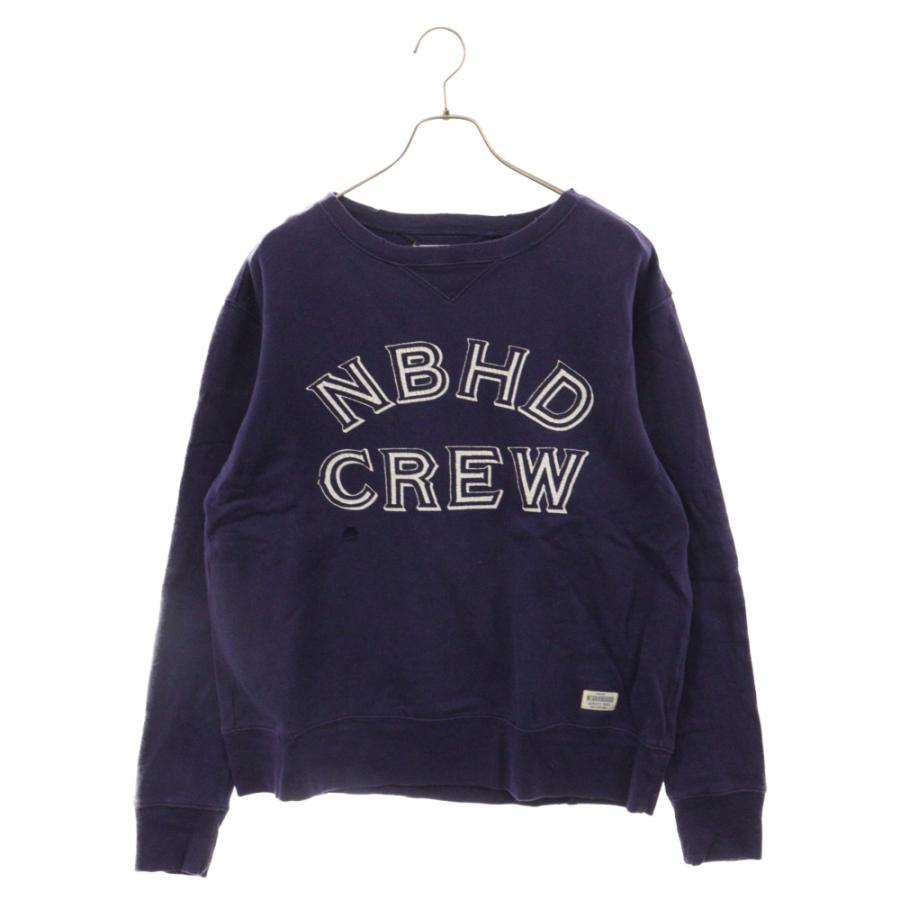 NEIGHBORHOOD ネイバーフッド ダメージ加工 フロント プリント クルー 